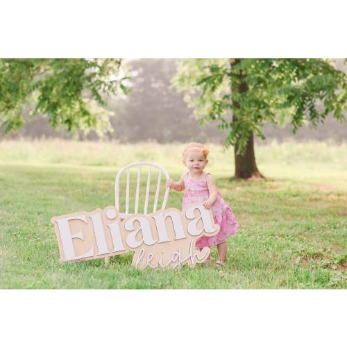 Personalized 3D Nursery Baby Name Sign, Custom Wood Name Plaque, Handcrafted Baby Room Decor, Wooden Wall Art, Kids Name Sign, Girl Nursery