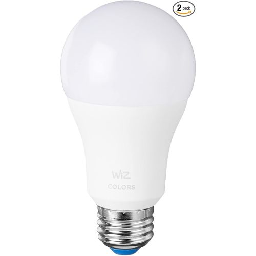 WiZ Connected 60W A19 LED Smart Light Bulbs - Connects to Your Wi-Fi - E26 Smart Bulb - Control with Voice or App + Activate with Motion - Matter Compatible - 2 Pack - A19 Bulb
