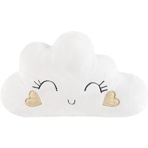 Levtex Baby - Over The Rainbow - Rainbow Cute Cloud Pillow - Nursery Accessories - Size: 11 x 18 in.
