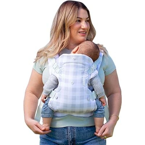 Infantino Flip Advanced 4-in-1 Carrier - Ergonomic, Convertible, face-in and face-Out Front and Back Carry for Newborns and Older Babies 8-32 lbs, Plaid