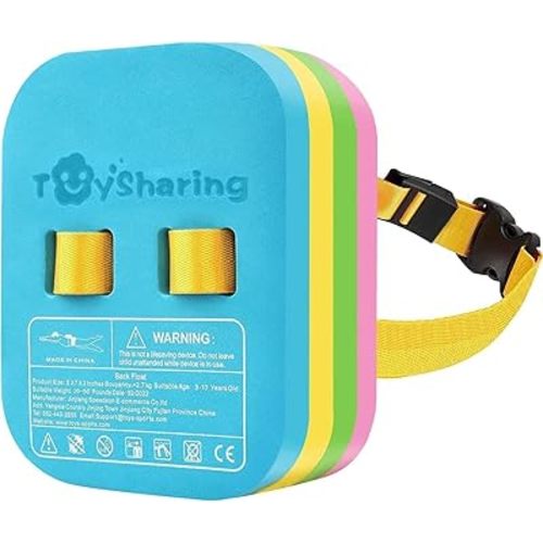 Swim Float Kids Back Belt: Pool Bubble Water Trainer Training Device 3-12 Year Old