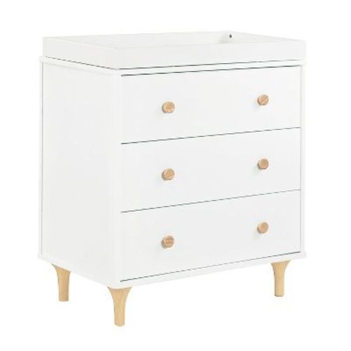 Babyletto Lolly 3-drawer Changer Dresser - White/natural