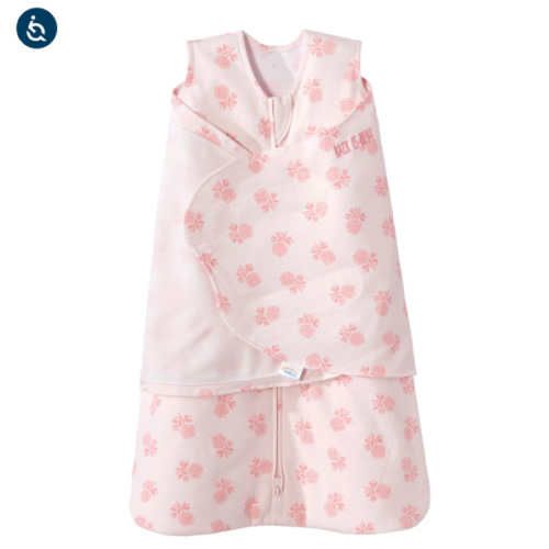Rose Toss Blush Cotton Swaddle - Newborn | HALO
