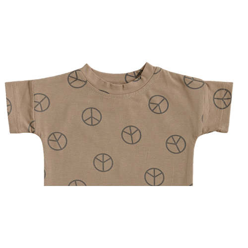 Peace Button Short Set