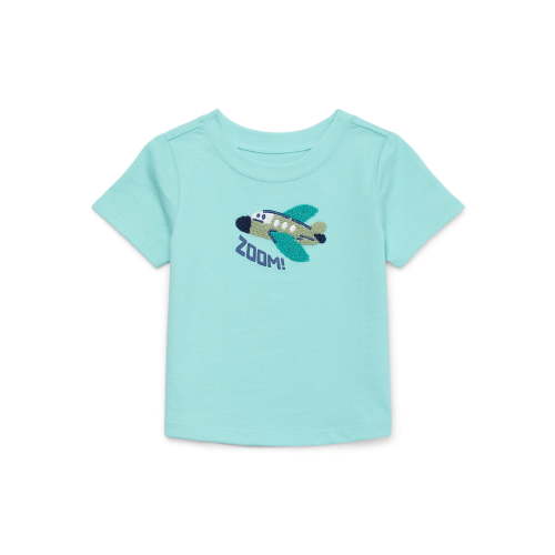 Garanimals Baby Boys' Chenille Graphic Tee with Short Sleeves, Sizes 0M-24M