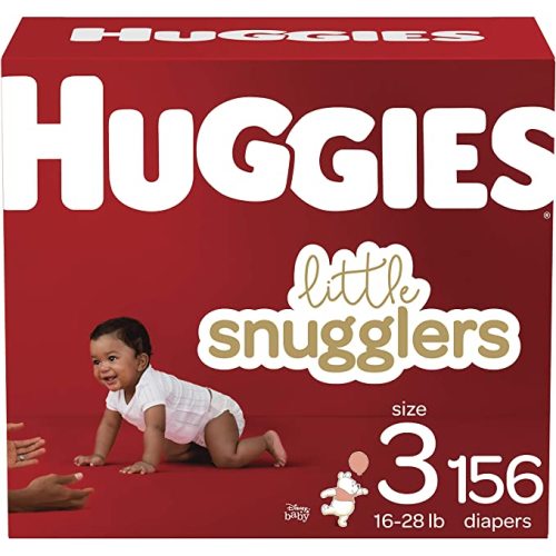 Huggies Little Snugglers, Baby Diapers Size 3, 156 Ct - Size 3 (156 Count)