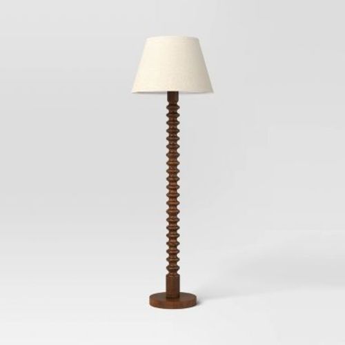 Mid Tone Wood Floor Lamp - Threshold™