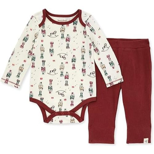 Burt's Bees Baby baby-boys Bodysuit and Pant Set, 100% Organic Cotton