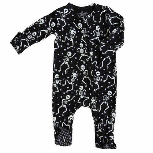 Baddie Bones Zipper Footie