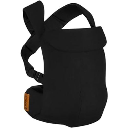 WildBird - Aerial Carrier - 7 to 45 lbs - for Moms, Dads & Caregivers - 100% Natural European Linen Fibers - Versatile & Adjustable - Large Size - Raven Fabric