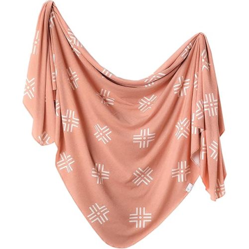 Copper Pearl Large Premium Knit Baby Swaddle Receiving Blanket Mesa
