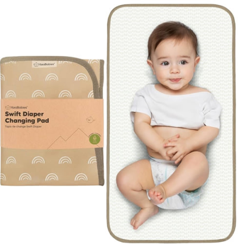 Portable Diaper Changing Pad - Waterproof Foldable Baby Changing Mat - Travel Diaper Change Mat - Lightweight Changing Pads for Baby - Baby Changer - Machine Washable (Prism)