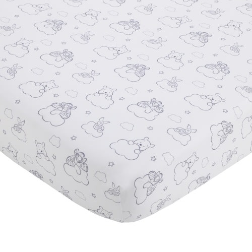Disney Polyester Fitted Sheet, Crib, Gray