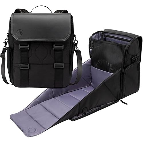 PAPERCLIP Diaper Bag Backpack with Patented Changing Station - Unisex Baby Bag for Travel - Large Eco-Friendly Diaper Bags for Mom and Dad