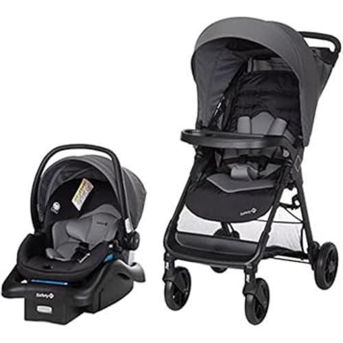 Safety 1st Smooth Ride Travel System Stroller and Car Seat OnBoard™ FLX - Efficient Infant Car Seat Stroller and Infant Car Seat and Stroller Combo, Monument