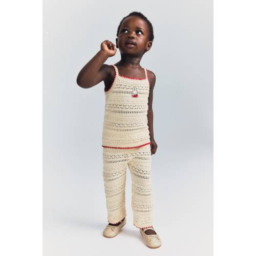 2-PIECE CROCHET-LOOK SET