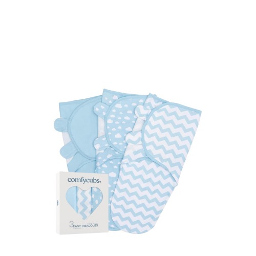Easy Swaddle Blankets - Pack of 3, Small/Medium