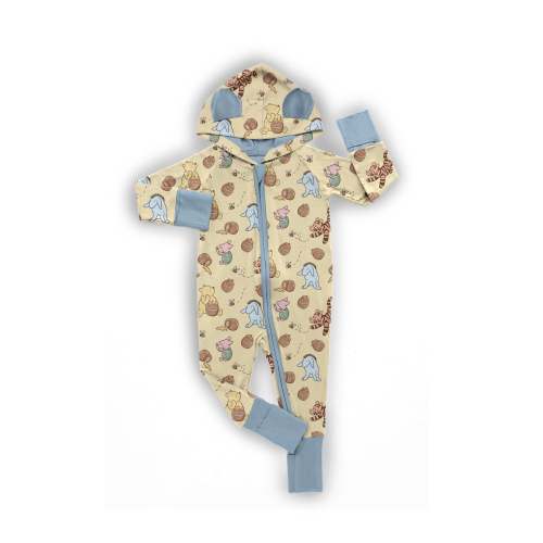 Winnie's Bees Hooded Zippy with Ears