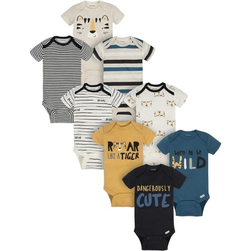 Onesies Brand Baby Boys' 8-pack Short Sleeve Mix & Match Bodysuits