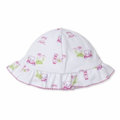 Kissy Kissy Baby Girls Pink Golf Club Print Floppy Sun Hat