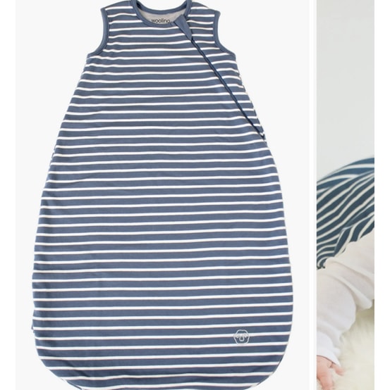 4 Season® Ultimate Baby Sleep Bag, Merino Wool & Organic Cotton, Navy Blue