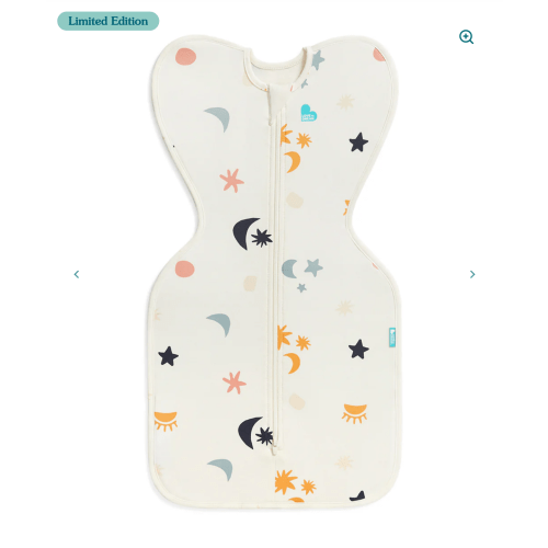 Swaddle Up 1.0 TOG Organic Cotton Buff Lunar - Size SM