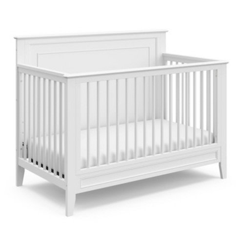 Storkcraft Solstice 5-in-1 Convertible Crib - White