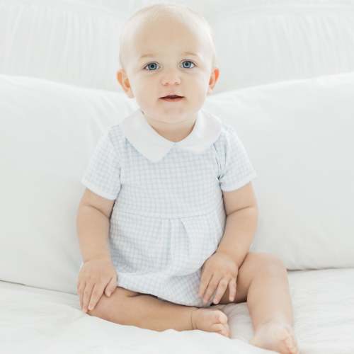 Peek-A-Boo Wishes Collared Bubble - Light Blue