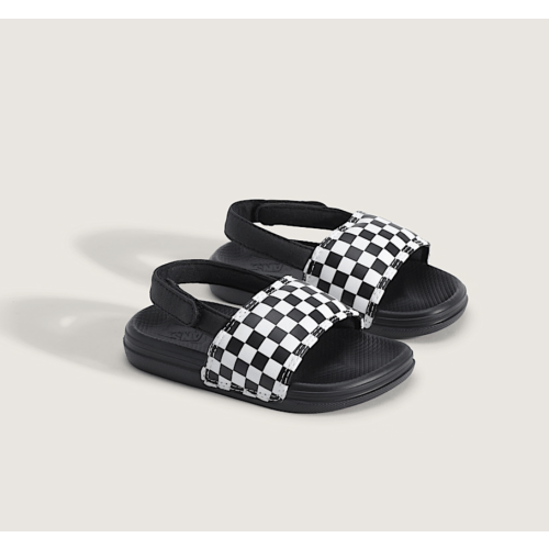 Toddler La Costa V Slide in Checkerboard Black / True White | Vans
