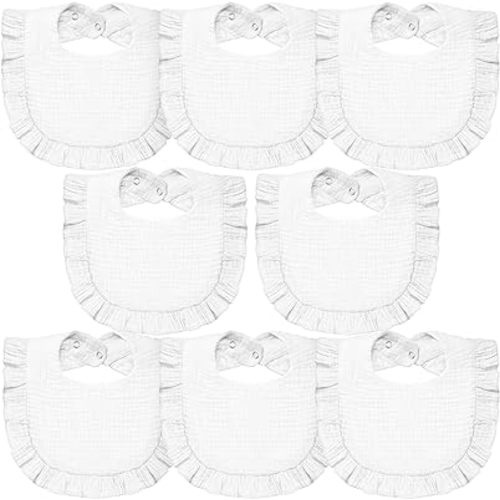 Lictin Muslin Baby Drool Bibs - 8 Pack Baby Bandana Drool Bibs Cotton Unisex