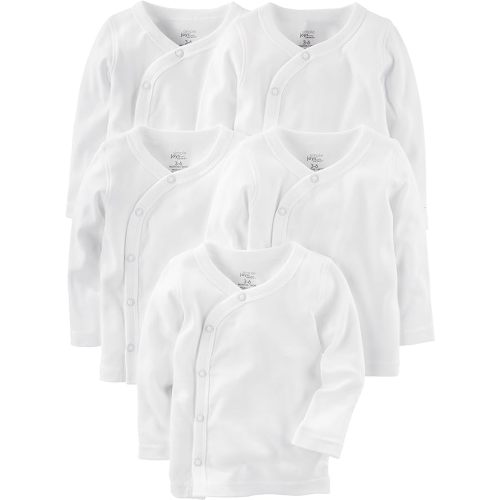 5-Pack Side-snap Long-Sleeve Shirt 3-6M