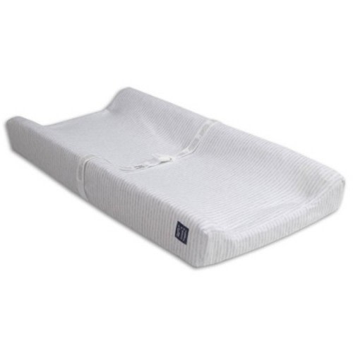 babyGap by Delta Children Contoured Changing Pad - Gray Stripes: Non-Toxic, Foam, 32" Length