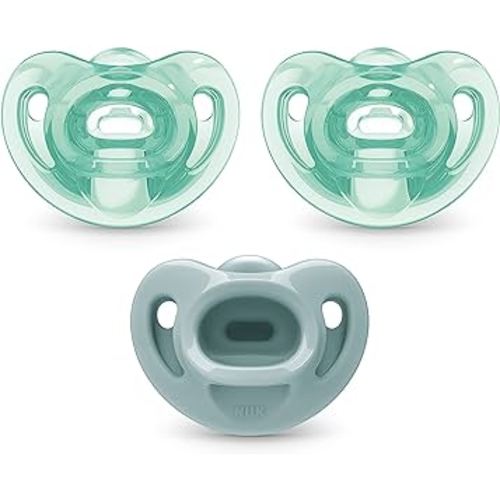 NUK Comfy Orthodontic Pacifiers, 0-6 Months, 3 Pack