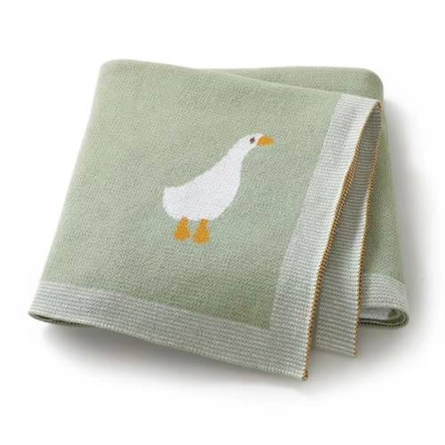 Goose Knitted Blanket