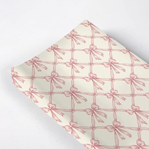 Cute Bows Flowers Pattern Baby Changing Pad Cover, Unisex Bows Nursery Diaper Changing Table Pad Mat Sheet for Girls-16x32