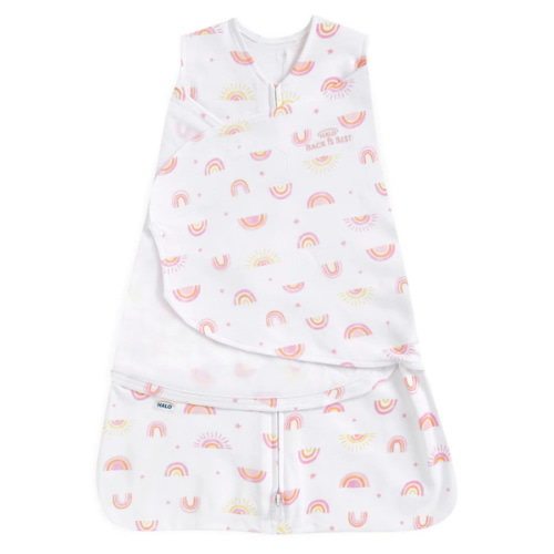 Sunshine Rainbows Cotton Newborn Swaddle | HALO