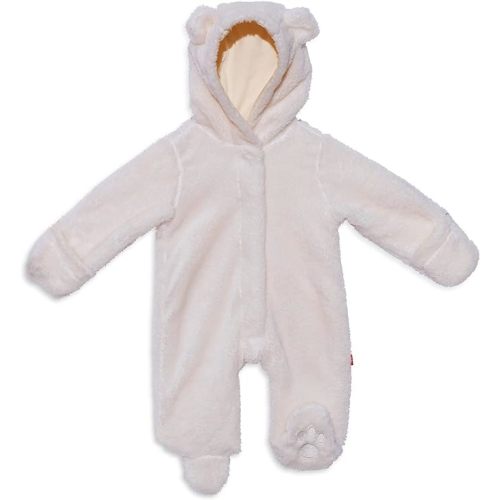 Magnificent Baby Magnetic Me Smart Little Bears Fleece or Minky Magnetic Pram - 6-9 Months - Egret