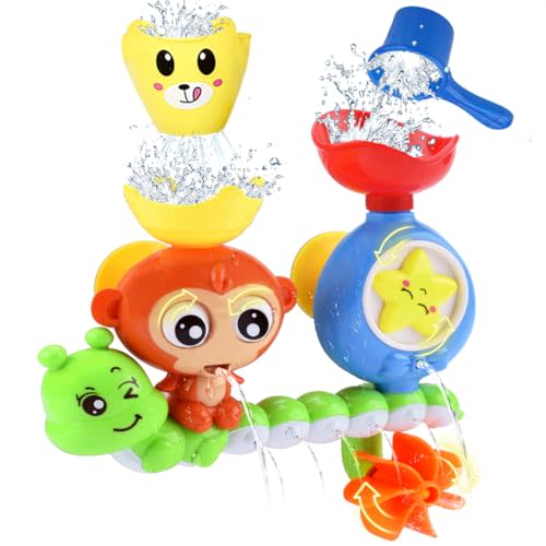 Bath Toys for Toddlers 1-3 Age 1 2 3 4 Year Old Boys Girls Toddler Bath Tub Toys for Kids Baby Infant Water Bath Tub Toys