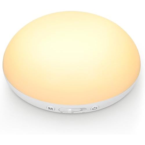 Egg Light for Nursery, Portable Baby Night Light for Breastfeeding, Rechargeable Baby Nightlight with Timer, Dimmable Battery Powered Red Lamp, Ultra-Long Battery Life for Bedside