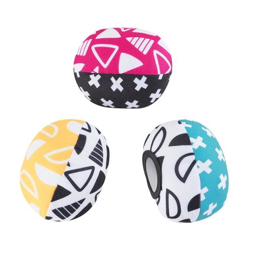 The MamaRoo Replacement Balls (for Mamaroo Swing) Offer More Interaction and Reversible Ball Options to Complement The Multi-Coloured MamaRoo Cradle in a Set of 3 Balls