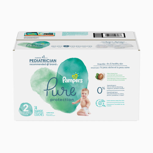 Pure Protection Disposable Diapers, Super Pack - Size 2