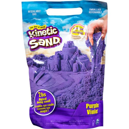Kinetic Sand, The Original Moldable Sensory Play Sand Toys for Kids, Purple, 2 lb. Resealable Bag, Ages 3+