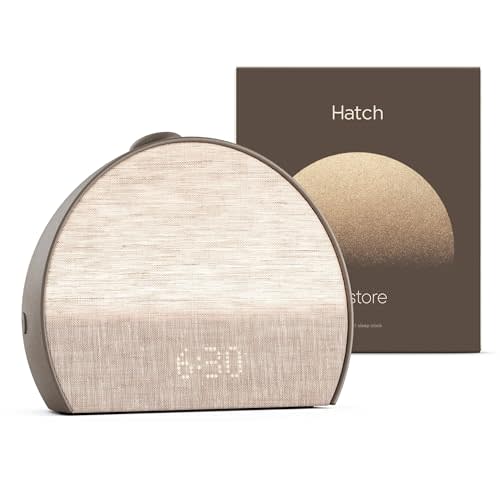 Hatch Restore 3 | Sunrise Alarm Clock, Smart Light, Sleep Audio (Cocoa) | White Noise Machine & Sunrise Alarm Light, 80+ Sleep Sounds, Screen-Free Bedtime Routine with Meditations via Hatch Sleep App