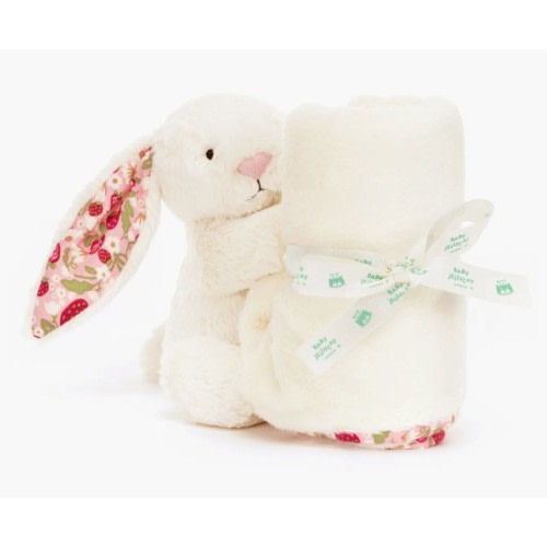 Blossom Cream Bunny 'Berry' Plushie & Soother Blanket