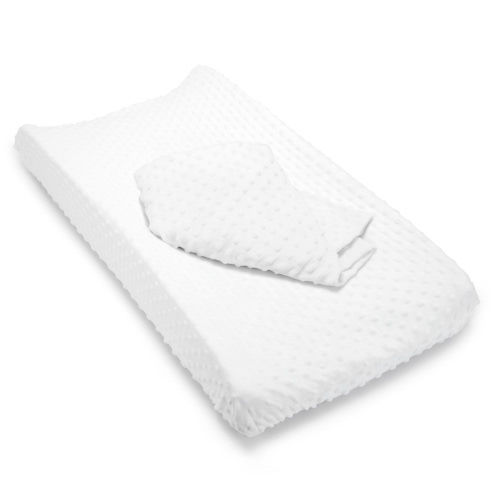 Munchkin® Soft Textured Infant Changing Pad Covers, White, Unisex, 2 Pack