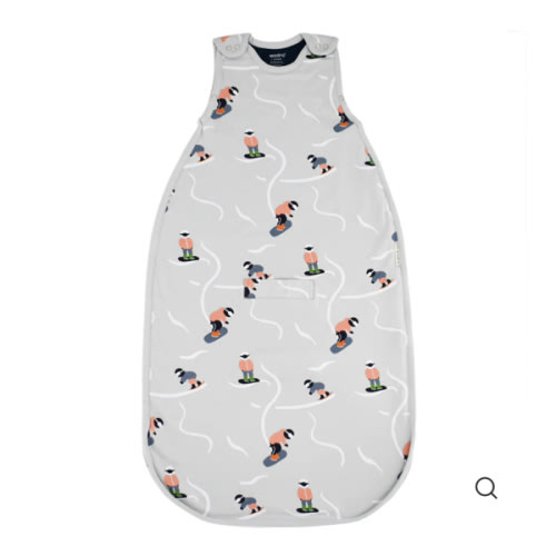4 Season® Ultimate Baby Sleep Bag, Merino Wool & Organic Cotton, Snowboarder