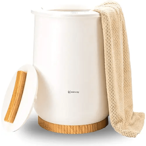 Keenray Towel Warmer, Luxury Towel Warmer Bucket, Large Towel Warmers for Bathroom, Auto Shut Off, Fits Up to Two 40"X70" Oversized Towels, Bathrobes, Blankets, PJ's and More, CL1