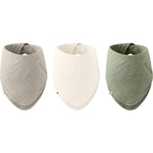 3-Pack Organic Cotton Bandana Bibs