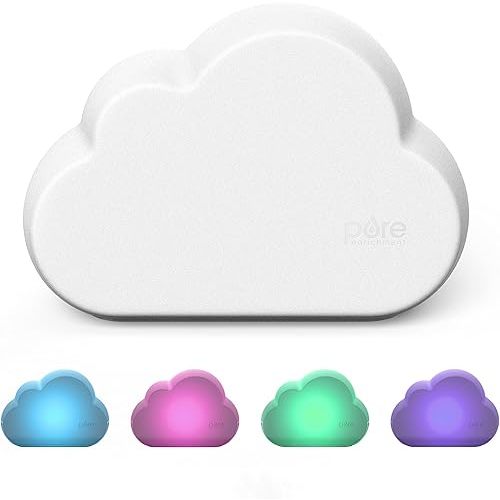 Pure Enrichment PureBaby Cloud Ultrasonic Cool Mist Humidifier Quiet Variable Mist for up to 24 Hrs Ideal for Baby Nurseries & Kids Bedrooms to Relieve Congestion Colds & Coughs, Night Light, BPA-Free