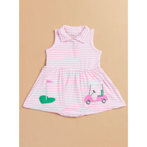 Ready To Golf Polo Dress in Pink | Tullabee